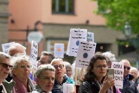 Demonstration Against AFD Ahead Of European Elections In Wuppertal