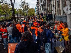 King's Day Celebrated In Amsterdam.