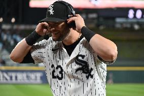 Andrew Benintendi Of The Chicago White Sox Bats Two-Run Homer To Win Game In Extra Innings