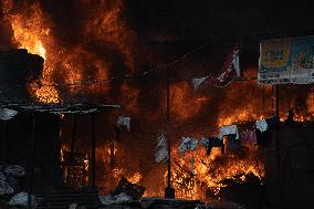 Fire Caused By Electric Short Circuit In Kathmandu