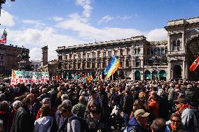 Italy's Liberation Day Demonstration In Milan