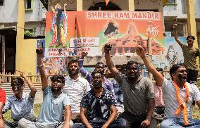 Lord Ram Poster Defaced With Black Paint In India
