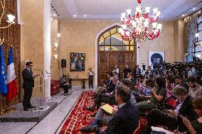 Stephane Sejourne Press Conference - Beirut