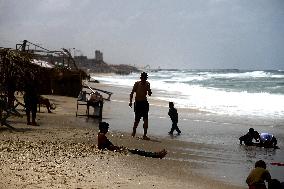 Beach Life In Rafah