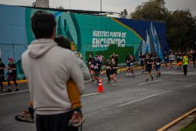 16th Version Of Santiago Marathon In Chile.