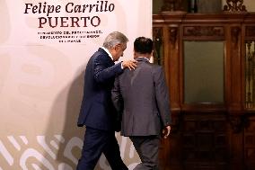 Mexico’s President Andres Manuel Lopez Obrador Briefing