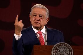 Mexico’s President Andres Manuel Lopez Obrador Briefing