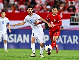 (SP)QATAR-DOHA-FOOTBALL-AFC U23-UZBEKISTAN VS INDONESIA