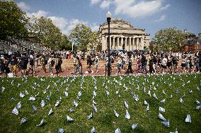Columbia University Student Protests Continue As Talks Break Down And Deadline Passes
