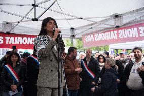 Rima Hassan Speaks To Supporters - Paris