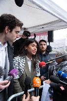 Rima Hassan Speaks To Supporters - Paris