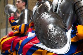 Recruits Of The Pontifical Swiss Guard Prepare For The Oath - Vatican