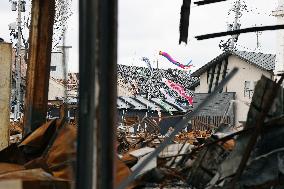 4 months after strong earthquake in central Japan
