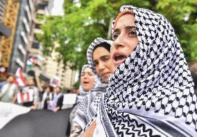 Pro Palestine Protest In Lebanon