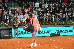Rafael Nadal Says Farewell To Madrid Fans