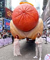 Hot Dog Artwork In Times Square - NYC