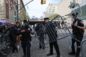 U.S.-NEW YORK-COLUMBIA UNIVERSITY-PROTEST