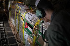 Jordanian Aid Packages For Gaza