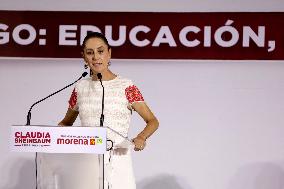 Presidential Candidate Claudia Sheinbaum Campaigns - Mexico