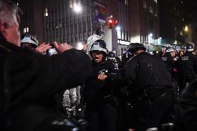 U.S.-NEW YORK-COLUMBIA UNIVERSITY-PROTESTERS-ARREST