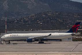 Delta Air Lines Airbus A330 In Athens