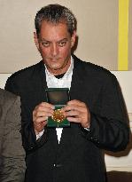 Paul Auster received the 'Grand Vermeil' medal in Paris