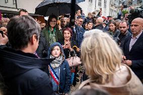 France : Gabriel Attal en visite a Beaugency