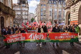 International Workers' Day In Porto, Portugal