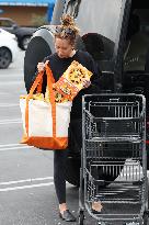 Ashley Tisdale Does Grocery Shopping - LA