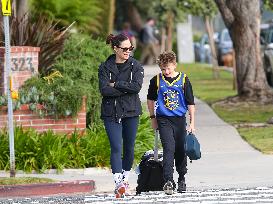 Jennifer Garner And son Samuel Out - LA
