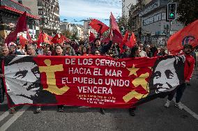 March For International Workers' Day In Valparaiso
