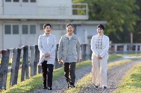 Japanese imperial family at farm