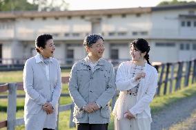 Japanese imperial family at farm