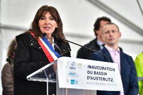 Inauguration of the Austerlitz basin in Paris FA