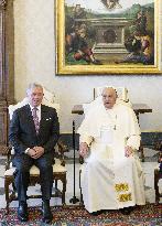 Pope Francis Meets King Abdullah II of Jordan - Vatican