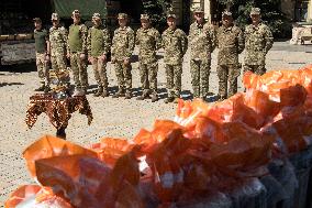 A Orthodox Service Blessing Easter Cakes That Will Be Sent To Ukrainian Servicemen At The Front