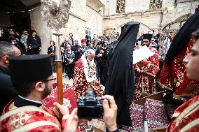 Holy Thursday Ahead Of Easter In Jerusalem