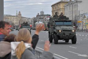 RUSSIA-MOSCOW-VICTORY DAY-MILITARY PARADE-REHEARSAL
