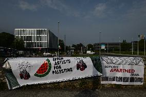 Eurovision Boycott Protest At RTE Studios In Dublin