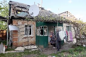 Russian aerial bomb hits private house in Derhachi
