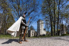 A knight on the Paide Vallimägi hill