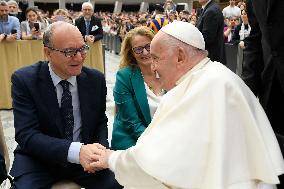 Pope Francis Holds Audiences - Vatican