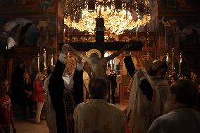 The Ceremony Of Christ's Deposition From The Cross For The Greek Orthodox Easter
