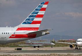 American Airlines Boeing 787 On The Runway