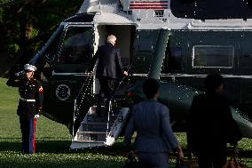 U.S. President Biden departs the White House in Washington