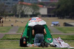 Students Set Up Camp In Support Of Palestine At The National Autonomous University Of Mexico (UNAM)