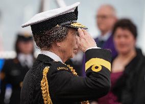 Princess Anne At HMCS Max Bernays Commissioning Ceremony - Vancouver