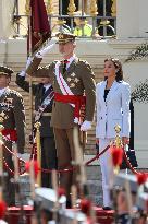Swearing In Of King Felipe VI In The Spanish Army 40th Anniversary - Zaragoza