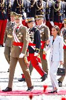 Swearing In Of King Felipe VI In The Spanish Army 40th Anniversary - Zaragoza