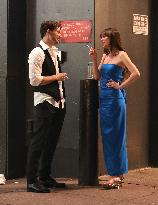 Chris Evans And Dakota Johnson On Set - NYC
